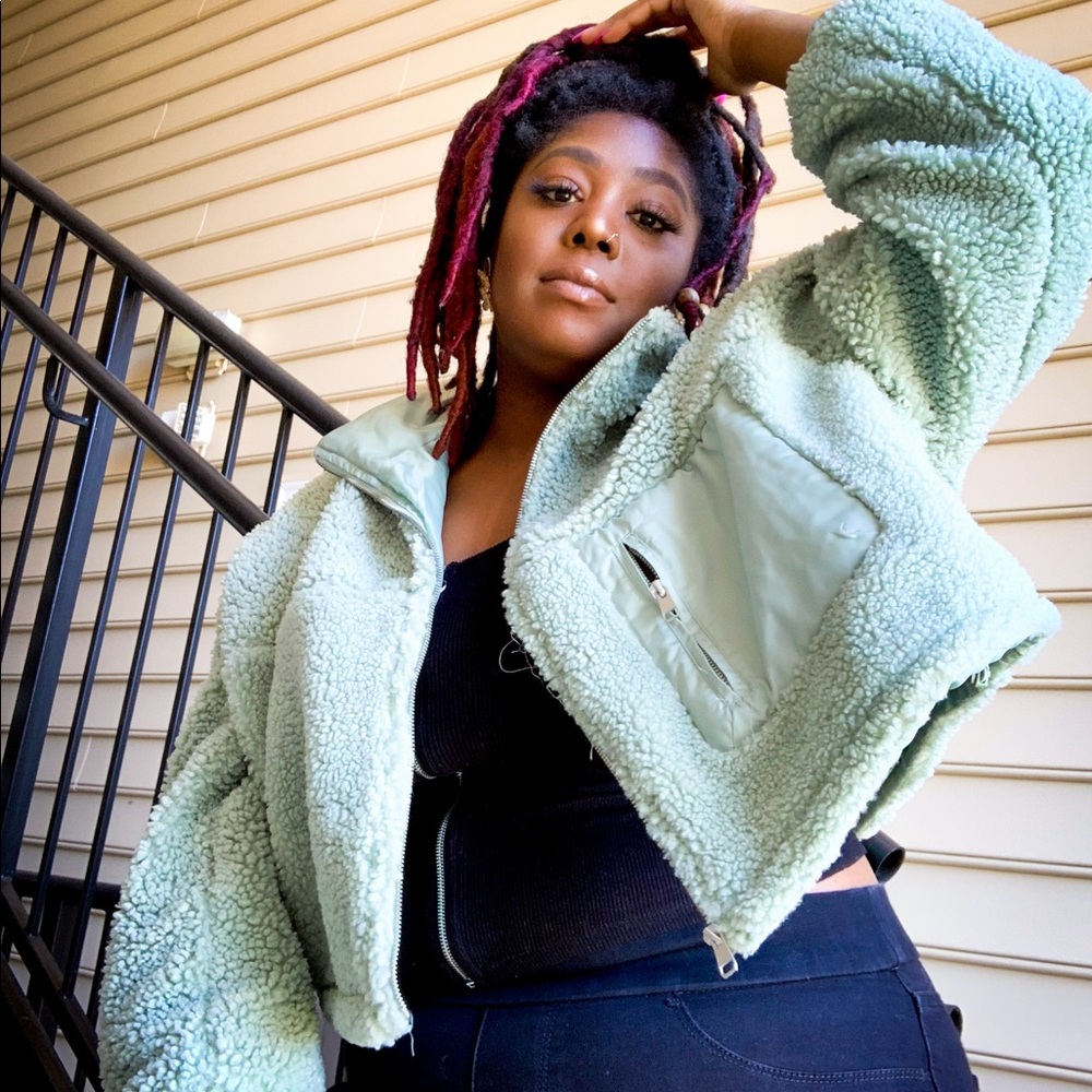FAUX SHEARLING JACKET